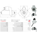 Motor de arranque John Deere W155_1
